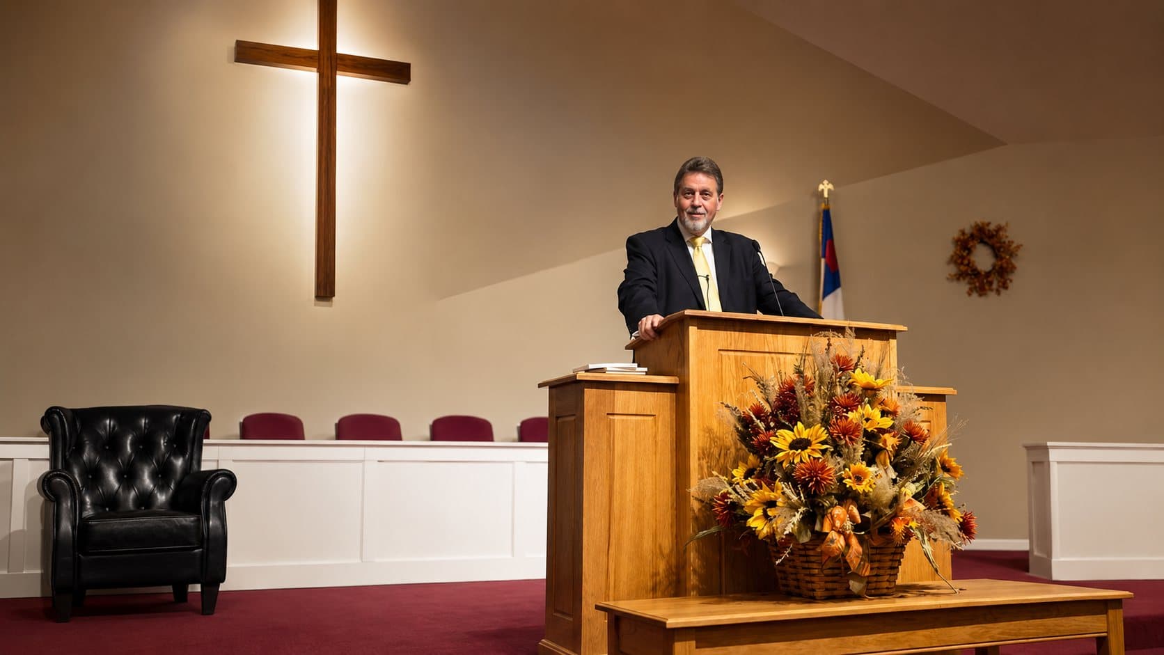 Dr. Don Woodard preaching
